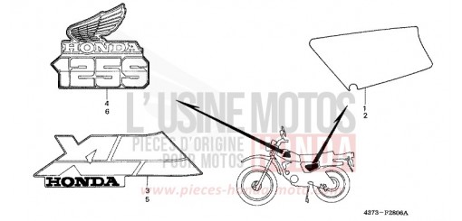 MARQUE (XL125SF/H) XL125SC de 1987